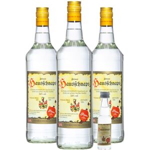 Fein 3 x Prinz Hausschnaps + gratis Miniatur (34 % Vol., 3,0 Liter)