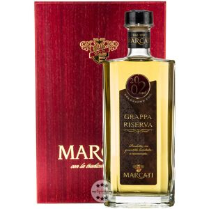 Gagliano Marcati Marcati Grappa Riserva Jahrgang 2002 in Holzkiste (40 % vol., 0,5 Liter)