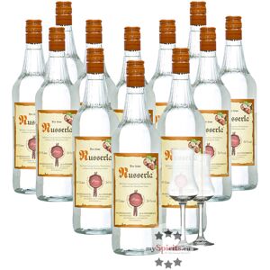 Fein 12 x Prinz Nusserla + 2 gratis Schnapskelche (34 % Vol., 12,0 Liter)