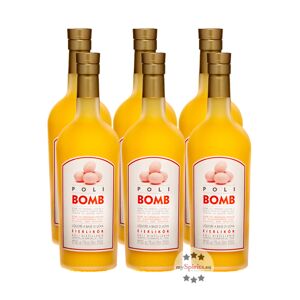 Poli Distillerie 6 x Poli Bomb Eierlikör (17 % Vol., 4,2 Liter)