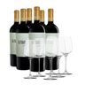 Etui 6 Flaschende La Atalaya del Camino + 6 Gläsern Weinflaschen mit Gläsern - Weinflaschen mit Gläsern
