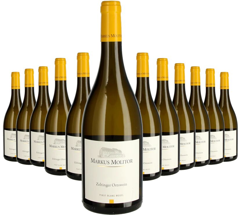 Markus Molitor Paket 12 Flaschen Zeltinger Ortswein Pinot Blanc 2020 weiss 0.75 l