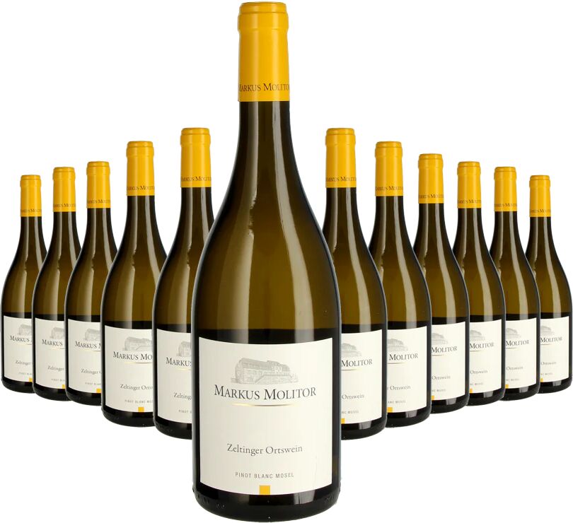 Markus Molitor Paket 12 Flaschen Zeltinger Ortswein Pinot Blanc 2020 weiss 0.75 l