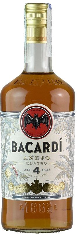 Bacardi Rum Anejo Cuatro 0,70 l