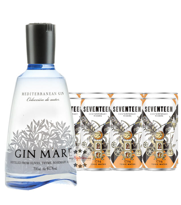 Gin Mare & 8 x 1724 Tonic Water Set (42,7 % Vol., 2,3 Liter)