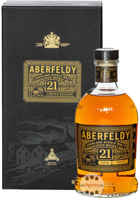 John Dewar & Sons Aberfeldy 21 Jahre Highland Single Malt Scotch Whisky (40 % Vol., 0,7 Liter)