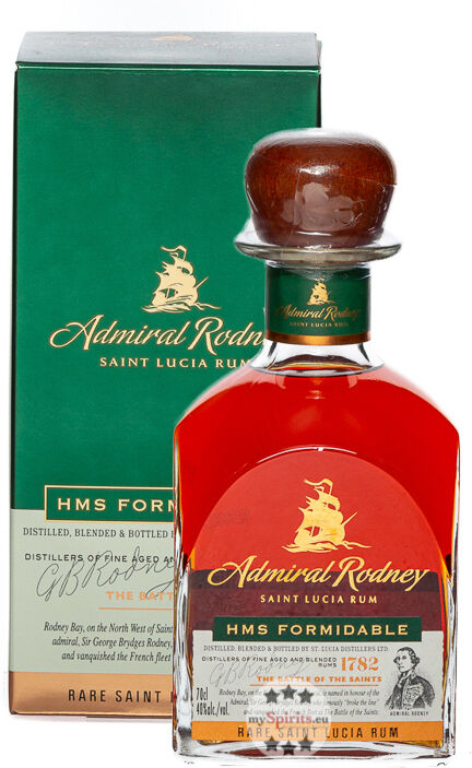 Admiral Rodney Saint Lucia Rum Admiral Rodney HMS Formidable Rum (40 % Vol., 0,7 Liter)