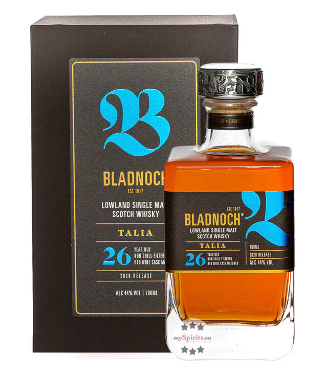 Bladnoch Distillery Bladnoch Talia 26 Jahre Lowland Single Malt Whisky (44 % Vol., 0,7 Liter)