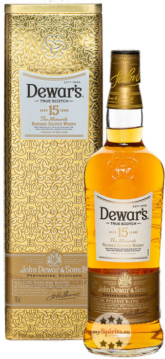 John Dewar & Sons Dewar’s 15 Jahre The Monarch Blended Scotch Whisky (40 % Vol., 0,7 Liter)