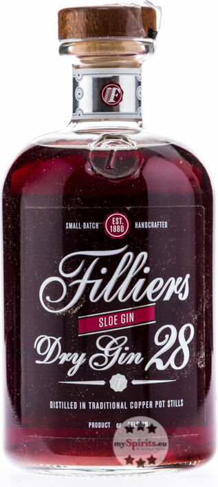 Filliers Distillery Filliers Dry Gin 28 Sloe Gin (26 % vol., 0,5 Liter)