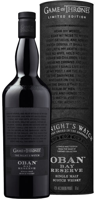 Oban Distillery Oban Bay Reserve GoT Whisky The Night's Watch (43 % vol., 0,7 Liter)