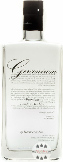 Hammer & Son Geranium Premium London Dry Gin (44 % vol., 0,7 Liter)