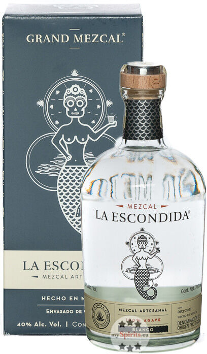 Grand Mezcal La Escondida Mezcal Blanco (40 % Vol., 0,7 Liter)