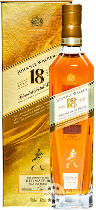 John Walker & Sons Johnnie Walker 18 Jahre Blended Scotch Whisky (40 % vol., 0,7 Liter)