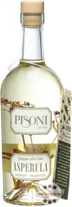 Distilleria F.lli Pisoni Pisoni Asperula Grappa - Waldmeister (40 % Vol., 0,7 Liter)