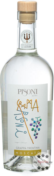 Distilleria F.lli Pisoni Pisoni Moscato Grappa (43 % Vol., 0,7 Liter)