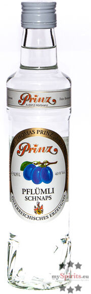 Fein Prinz Pflümli-Schnaps  (40 % Vol., 0,35 Liter)