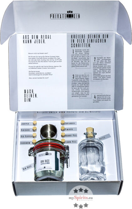 Ship It Private Gin Baukasten „Gin zum Selbermachen“ (40 % vol., 0,5 Liter)