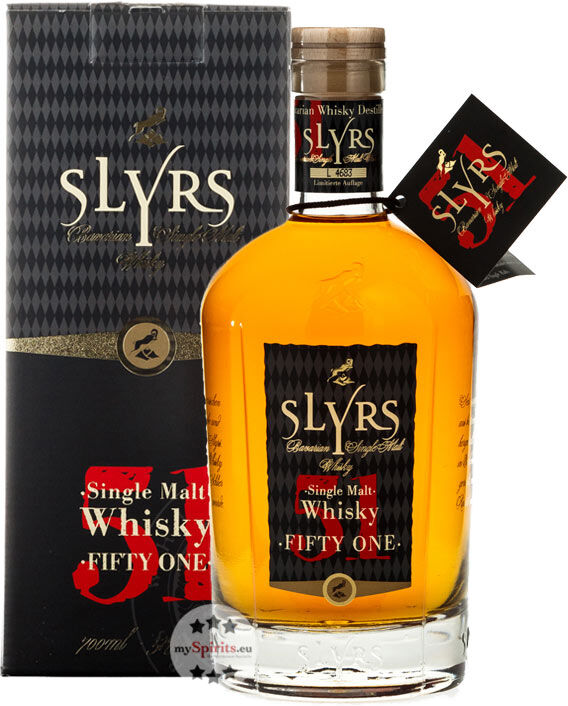 SLYRS Destillerie Slyrs Fifty-One Single Malt Whisky (51 % vol., 0,7 Liter)