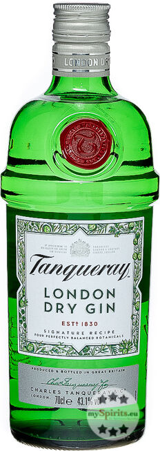 Tanqueray London Dry Gin 0,7l - 43,1 % vol (43,1 % vol., 0,7 Liter)