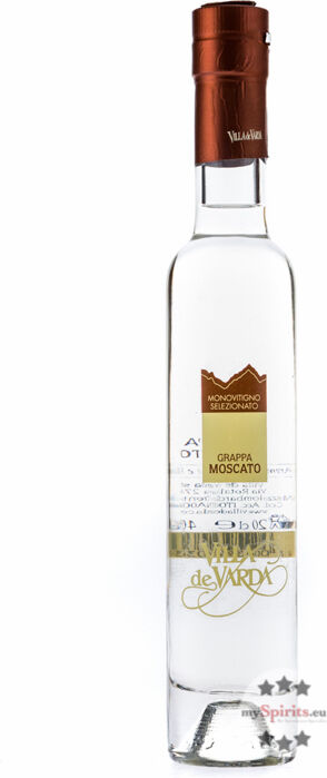 Distilleria Villa de Varda Villa de Varda Grappa Moscato Monovitigno  (40 % vol., 0,2 Liter)