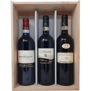 Arnaldo Caprai Montefalco Trio Sagrantino, 25 anni e Rosso [3x bot. Cassetta di Legno]