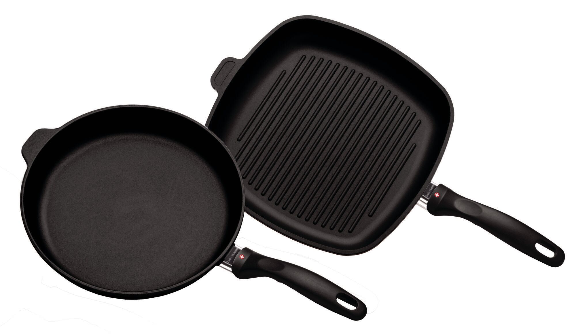 Swiss Diamond - Xd Stege- Og Grillpande - Ø 28 Og 25x25 Cm - Non-Stick