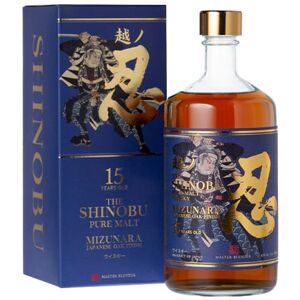 Japón Shinobu 15 Years Japanese Old Pure Whisky Mizunara OAK Finish