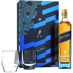 Scotland Estuche Johnnie Walker Blue Label con Vasos (x2)