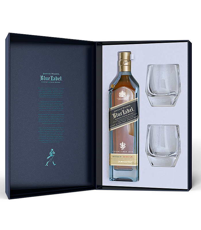 John Walker & Sons Estuche Especial Johnnie Walker Blue Label + 2 Vasos Richard Malone Edition