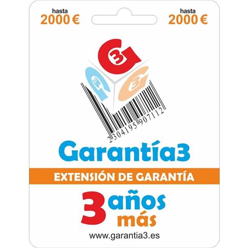 Garantia 3 Garantia g3pd3es2000 por webshop 3 años mas hasta 2000 euros