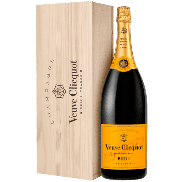 Champagne Veuve Clicquot - Brut Carte Jaune - Jéroboam en Caja Madera