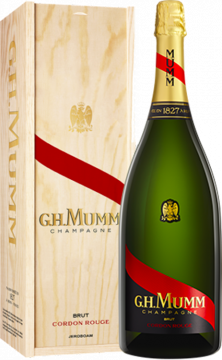 Champagne Mumm - Cordon Rouge - Jéroboam - Estuche de Madera