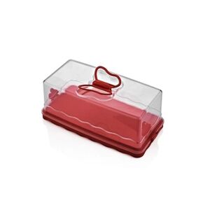 Herzberg Boite à gateaux/tarte rouge HGL575-RED - Publicité