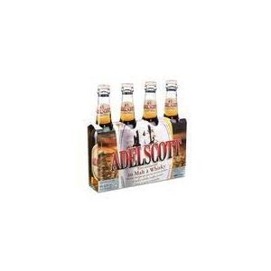 ADELSCOTT Pack de 4 Bieres aromatisees au malt de whisky 5,8? 33 cl - Publicité