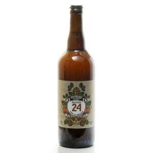 Brasserie artisanale de Sarlat Bière brassée 24 à la Liqueur de Noix  75cl - Publicité