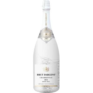 Brut Dargent Ice Chardonnay Vin Effervescent Blanc De Blancs Chardonnay Magnum Demi-Sec Méthode Traditionnelle (1 X 1,5 L) - Publicité