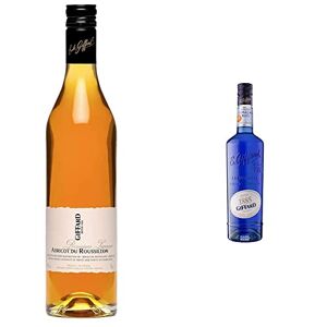 Giffard Liqueur Abricot du Roussillon Recette Française Subtile et Gourmande 70 cl & Liqueur de Curaçao Bleu Recette Française Florale et Intense 70 cl - Publicité