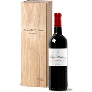 Castel Chateaux Grands Crus Coffret Cadeau Caisse Bois Seuil de Mazeyres AOP Pomerol Vin Rouge – 75cl - Publicité