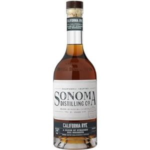 SONOMA California Rye Rye Whiskey 46,5% Alcool Origine : États-Unis/Californie Bouteille 70 cl - Publicité