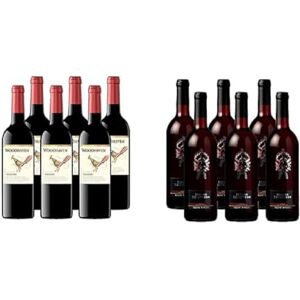 Castel Freres Woodhaven Cabernet Sauvignon Vin de Californie Vin Rouge + Vin Rouge d'Afrique du Sud Cinsault Cabernet Sauvignon lot de 6 bouteilles x 75cl - Publicité