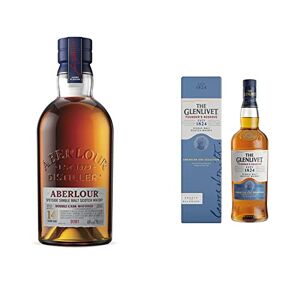 ABERLOUR Whisky 14 ans Highland Single Malt Scotch 40%, 70cl & The Glenlivet Founder's Reserve Scotch Whisky, Whisky Ecossais, 70 cl - Publicité