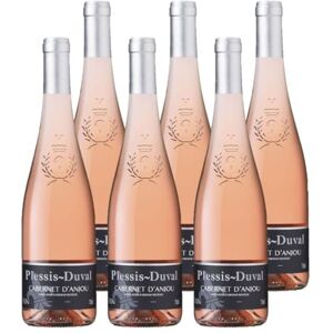 PLESSIS-DUVAL Plessis Duval AOP Cabernet d'Anjou Vin Rosé Lot de 6 bouteilles x 75 cl - Publicité