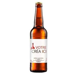 lotdevin Bière 75CL Brasserie Gasconha Etiquette bouteille personnalisable avec prénom, message, logo, photo… [ Biere cadeau original ] (Blanche) - Publicité