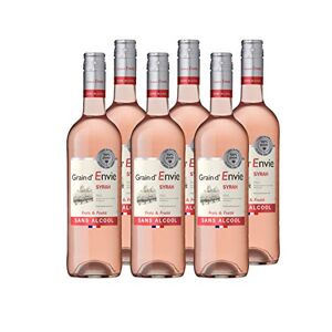Grain d'Envie Syrah Rosé Sans Alcool Moins De 0.5% Vol Lot de 6 bouteilles x 75 cl - Publicité