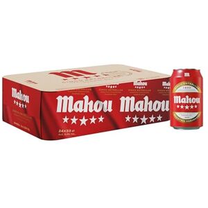 Mahou Pack 24 pcs. 5 Star Lager Lager 33 CL - Publicité