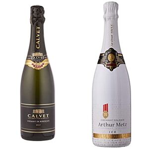 Calvet Crémant de Bordeaux AOP Brut (1 x 0.75 L) & Arthur Metz Crémant ICE Demi-sec blanc, Méthode traditionnelle, vieilli sur lattes (1 x 0,75 L) - Publicité