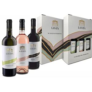 Villa Lanata Langhe Chardonnay + Piemont Rosato + Piemont Rosso Vin Italien coffret cadeau 3 Bouteilles x 75 cl - Publicité