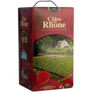 VIGNERONS ARDECHOIS UVICA BIB Cubi Bag-in-Box Côtes du Rhône Rouge 5L - Publicité