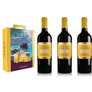 Château Dauzac CHATEAU DAUZAC COFFRET CALIFORNIE 3 Millesimes Vin Rouge Vegan AOP Margaux Bordeaux Grand Cru Classe en 1855 3 x 75 cl - Publicité